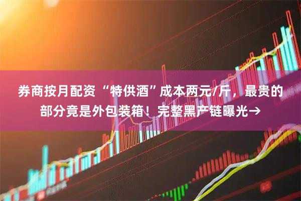 券商按月配资 “特供酒”成本两元/斤，最贵的部分竟是外包装箱！完整黑产链曝光→