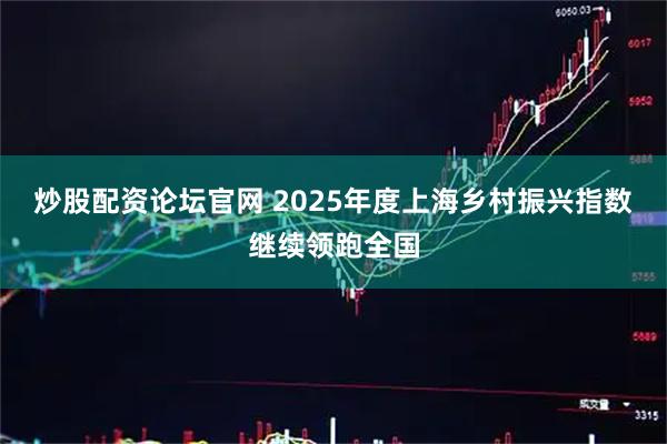 炒股配资论坛官网 2025年度上海乡村振兴指数继续领跑全国